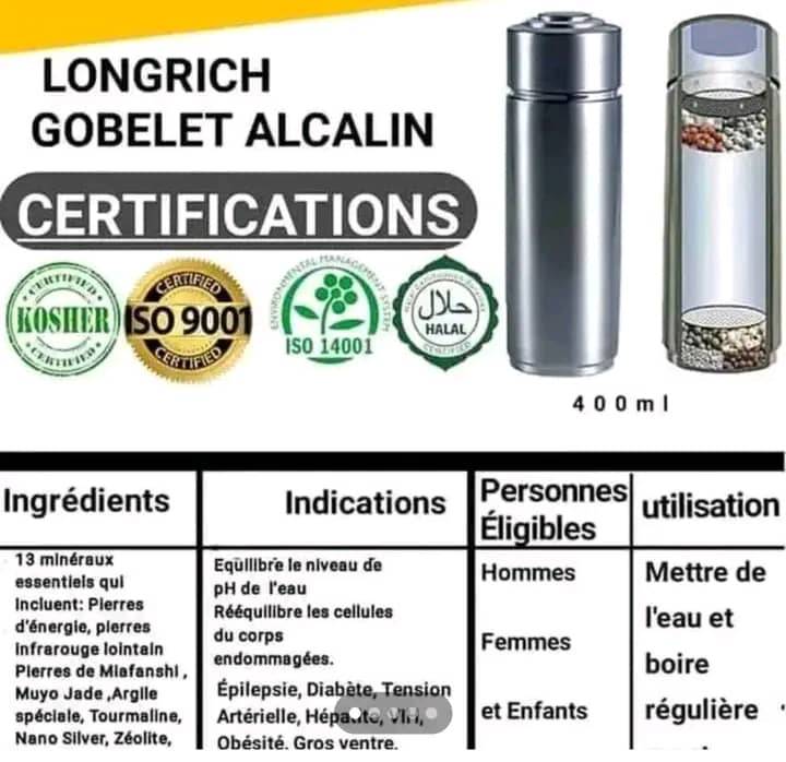 GOBELET ALCALIN LONGRICH