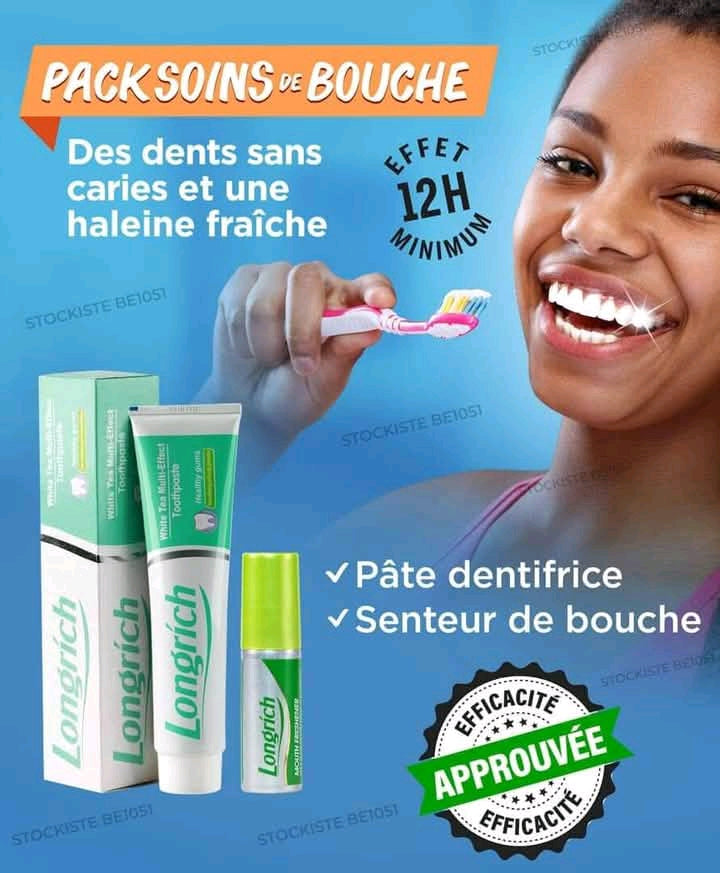 PACK ( Pâte dentifrice 200g + senteur de bouche)